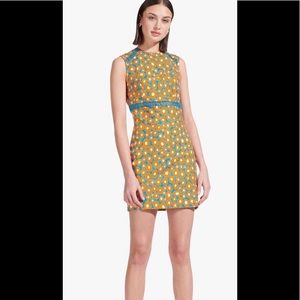 Staud Blue Orange Daisy Dress Size6